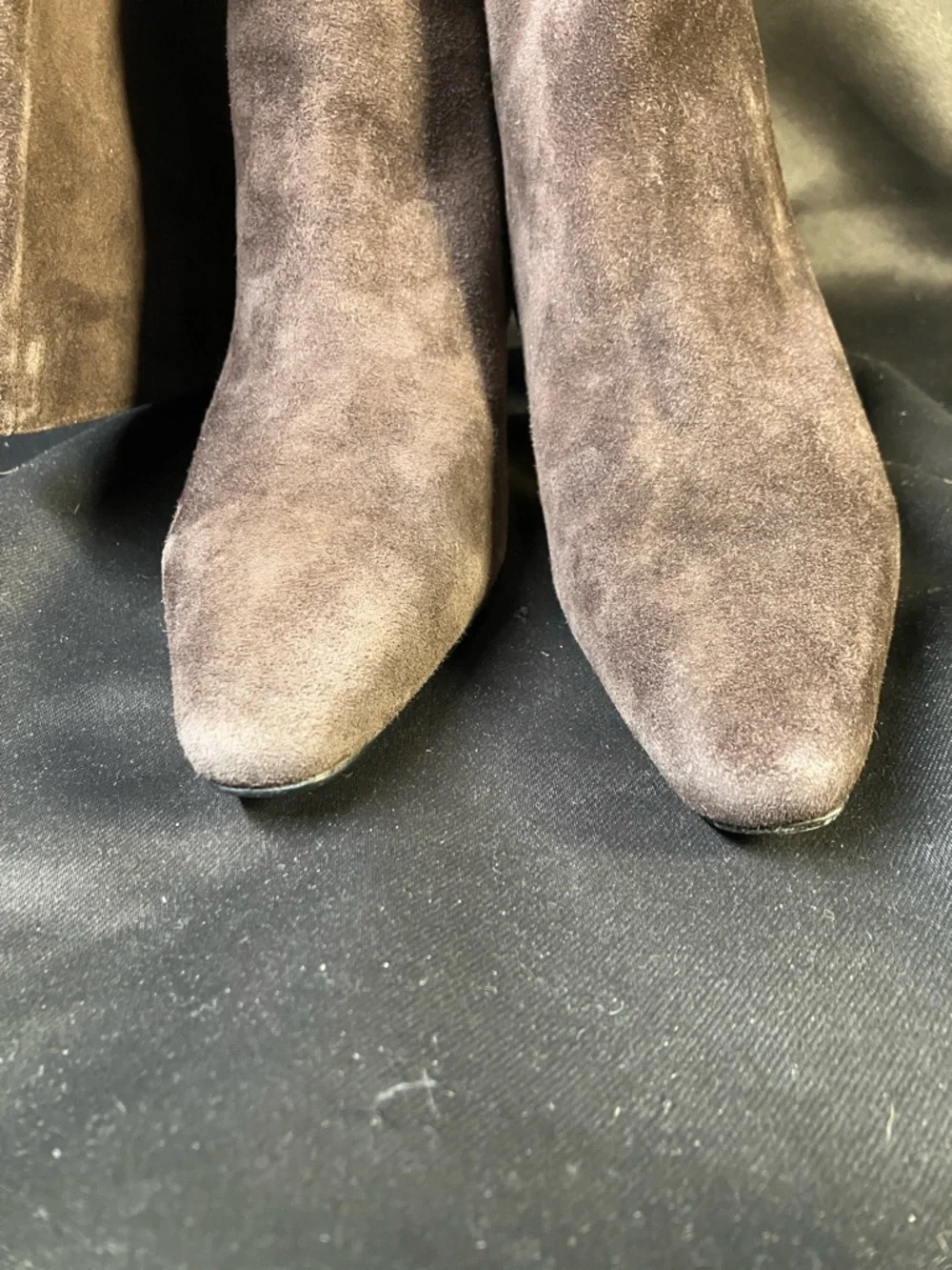 Sam Edelman Sylvia Wide Calf Knee High Boot, 6.5M, Chocolate Brown Suede